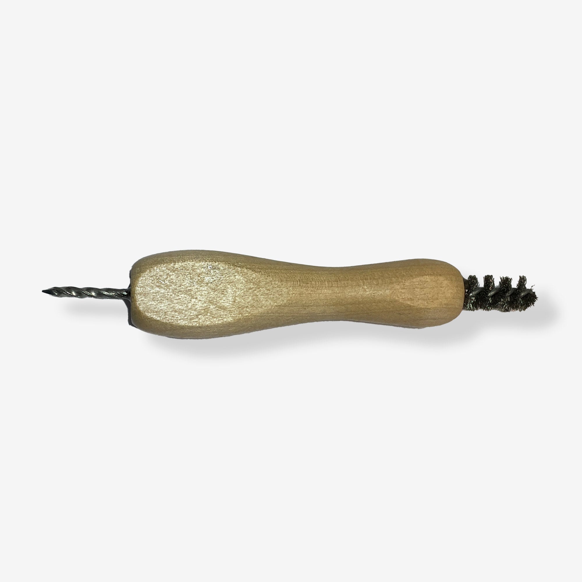 Stollenlochreiniger Bürste mit Holzgriff